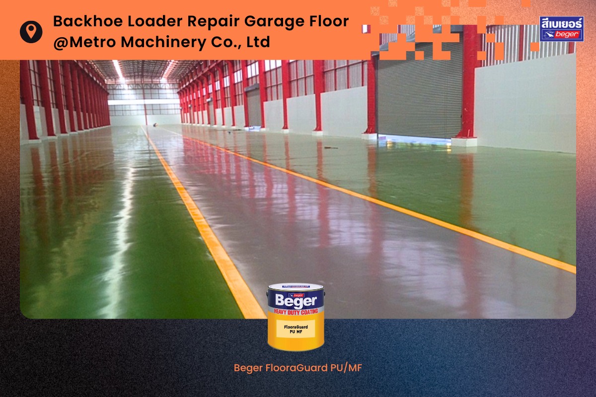 Backhoe Loader Repair Garage Floor