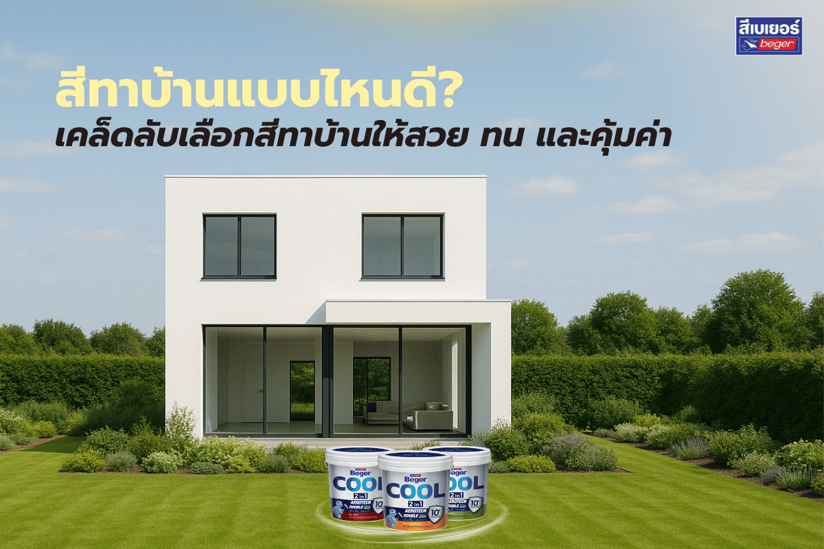 สีทาบ้านแบบไหนดี